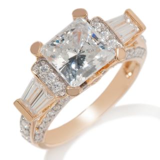  kaleidoscope square cut solitaire and baguette ring rating 27 $ 59 95