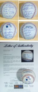 1982 St Louis Cardinals Autographed Team Signed OML Baseball w 20 Auto