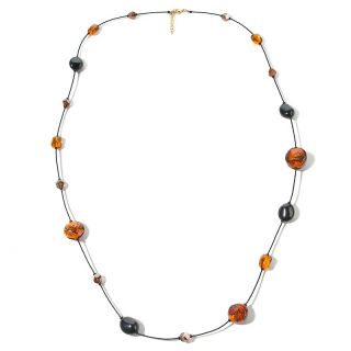  by manuela brown and black multi bead glass 54 necklace rating 2 $ 38