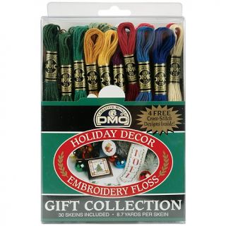  & Crewel Kits DMC Embroidery 30 Skein Floss Pack   Holiday Decor