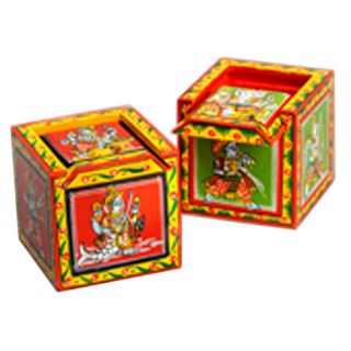  handcrafted hand painted katha decorative box set rating 1 $ 32 95 s h