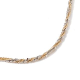 Jewelry Necklaces Chain Technibond® 2 Tone Twisted Glitter Chain
