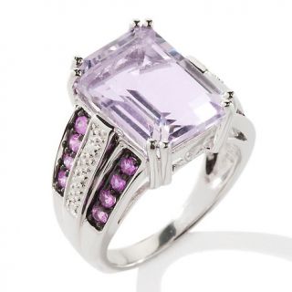 Jewelry Rings Fashion Gemstone Sterling Silver Emerald Cut Ring