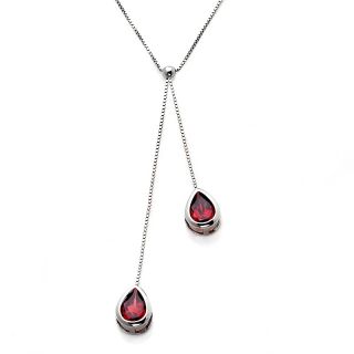 Jewelry Necklaces Drop True Blood Jewelry Garnet Silver Teardrop