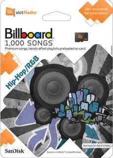 New SanDisk SR Slotradio Card Billboard 1 000 Songs Last Price Drop
