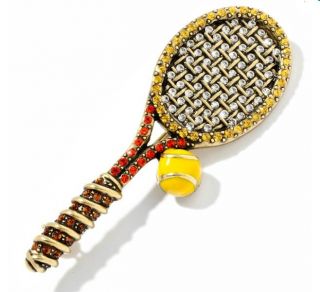 Heidi Daus What A Racquet Tennis Design Enamel Pin $99