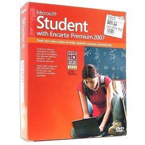 Microsoft Student with Encarta Premium 2007 New in SEALED Retail Box