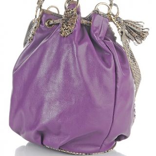 Danielle Nicole Whipstitched Pebbled Bowler Style Tote