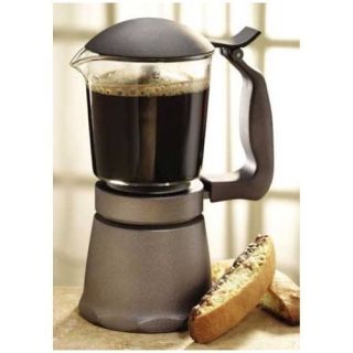 Primula 6 Cup Glass Top Espresso Coffee Stovetop Maker
