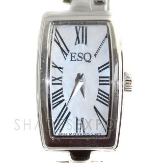 New Esq by Movado Watches 7101371 Silver Sienna White
