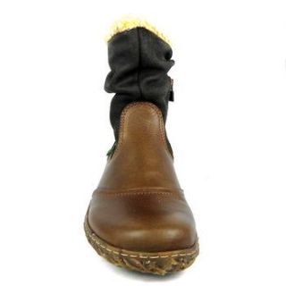 El Naturalista Nido Ella N730 Womens Leather Ankle Boots Ladies Flats