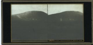 RARE 88 Bierstadt Emigrant Train BSR Oregon FULL SIZE GLASS stereoview