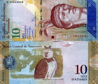 Venezuela 10 Bolivares 2007 P 90 UNC Bundle 100 Pcs