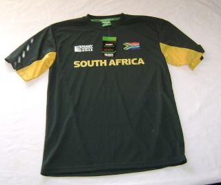 RUGBY WORLD CUP 2011 JERSEY POLYESTER SOUTH AFRICA BRAND NEW WITH TAG