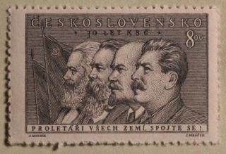 Czechoslovakia   Marx, Engles, Lenin & Stalin   Pioneers of Communism