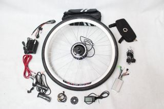  48V 200W Front Wheel Electric Bicycle Conversion Kits with LCD Display