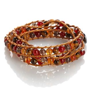 Jewelry Bracelets Beaded Sonoma Studios Brown Multigemstone Wrap