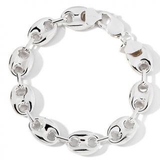 La dea Bendata Sterling Silver Mariner Link 8 1/2 Bracelet