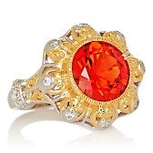 xavier padparadscha sapphire absolute two tone ring $ 59 95