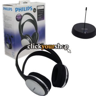  philips shc5100 wireless rechargeable hifi audio headphones w speaker