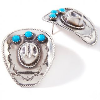  turquoise cowboy hat sterling silver earrings rating 1 $ 74 95 s
