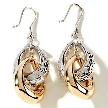  michael anthony jewelry double drop 2 tone earrings $ 79 95 $ 159 95