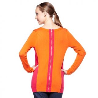 twiggy LONDON Colorblock Sweater with Back Zipper