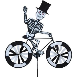  Skeleton on A Bike Wind Spinner Lawn Outdoor Decoration