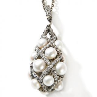 Tara Pearls 4 7mm Cultured Freshwater Pearl and CZ Sterling Silver