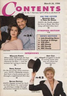  March 26 1996 Peter Reckell Erika Slezak Days of Our Lives