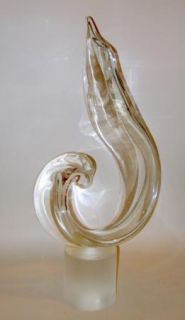 Elio Raffaeli Murano Glass Sculpture 26 Dantes Flame 1980s Modern