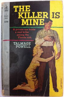 The Killer is Mine Talmage Powell Pocket Book Vintage Original Mystery