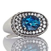 treasures of india london blue and white topaz ring $ 59 98