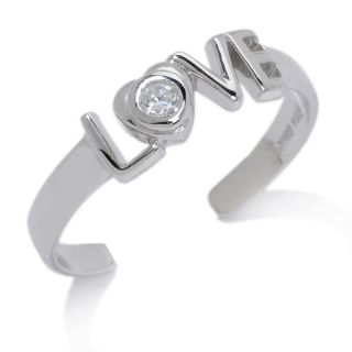 106 1519 cz sterling silver love toe ring rating 9 $ 19 90 free