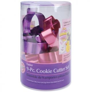106 9367 wilton 9 piece colored metal cookie cutter set easter rating