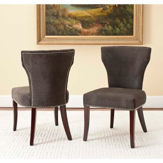 110 9762 safavieh safavieh ryan set of 2 fabric side chairs bark