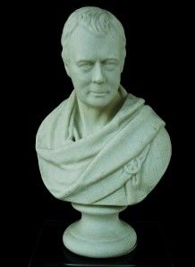 Goss Miniature Parian Bust of Sir Walter Scott Printed Mark 1862 1891