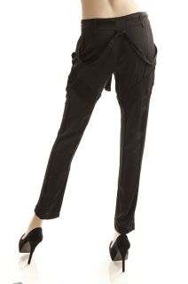 BCBG Max Azria Black Woven Relaxed Jodhpur Pant Size S
