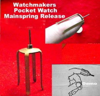  Watch Mainspring Let Down Watch Tool Rare Vintage Watchmakers 1800 Era