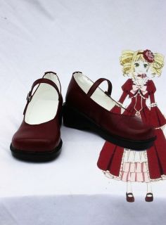   Bulter Kuroshitsuji Cosplay Shoes Boots Custom Made Elizabeth H1094