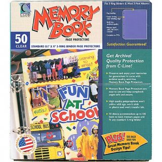 108 9397 scrapbooking memory book top load page protectors by c line