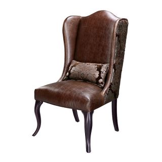 111 9471 house beautiful marketplace pullman brown faux leather chair