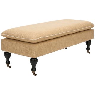 111 0583 safavieh hampton pillowtop bench in gold rating be the first