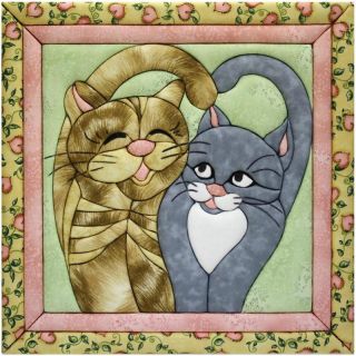108 7273 cats meow quilt magic no sew wall hanging kit rating be the