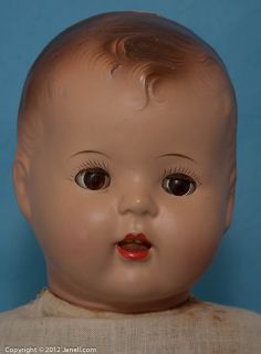 23 Unmarked Composition Mama Doll Very Nice
