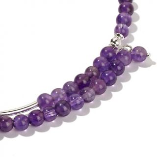 Jay King Beaded Amethyst Memory Wire Coil Necklace