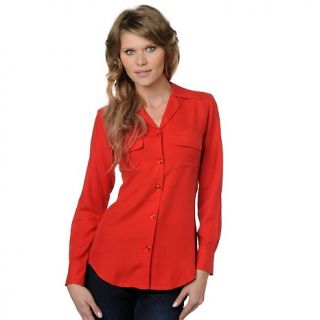 114 815 diane gilman dg2 silk crepe long sleeve blouse rating 48 $ 14