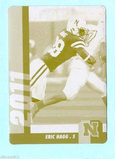 2011 Upperdeck Yellow Press Plate Eric Hagg RC 1 1