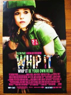 Whip It Roller Derby Movie Poster Drew Barrymore New