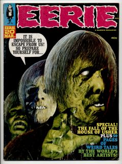 Eerie #20 vg Warren Horror Comic Magazine (1969)